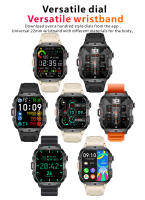 Reloj inteligente Ultra militar para hombre, dispositivo resistente al agua IP68, 5ATM, Monitor de salud, llamadas BT, 2024 pulgadas, para deportes al aire libre, novedad de 1,96 - details 13