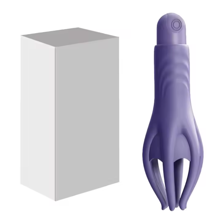 Potente entrenador de glande vibratorio para hombres, masturbador, punto G, punta de dedo suave, masaje de resistencia prolongada, vibrador, juguetes eróticos - 1