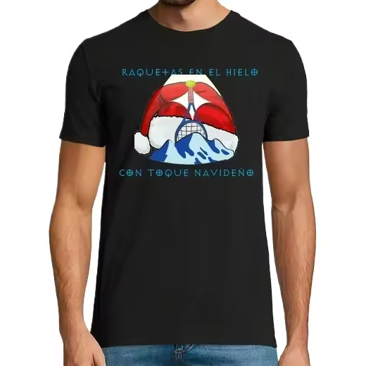 Raquetas De Pádel Hielo,Camiseta de Pádel Divertido, ropa para exteriores - 1