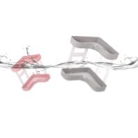 Estante esquinero de doble capa, estante de almacenamiento de cosméticos en forma de L para baño, organizador de cocina, gris - details 2