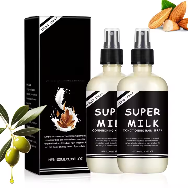 2PC Super Milk Conditioning Hair Primer, Super Milk Lush, Lush Supermilk Conditioning Hair Primer, nutritivo y suave, adecuado para todo tipo - 1