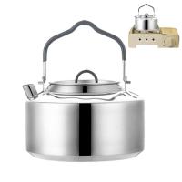 Tetera portátil de acero inoxidable para acampar al aire libre, cafetera, hervidor de 1,2 litros, villa para picnic y senderismo - details 8