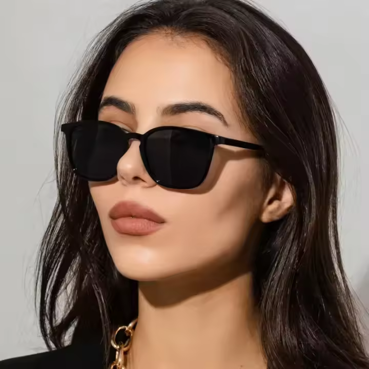 Nuevas gafas de sol de moda para mujer, gafas de sol rectangulares Retro de marca de diseñador para mujer, gafas cuadradas Vintage coloridas populares Ins - 1