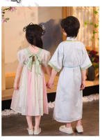 Túnica de la dinastía Song Hanfu para hombres y mujeres, primavera y otoño, traje antiguo de estilo chino Tang fino para niños, nuevo rendimiento para niños - details 18