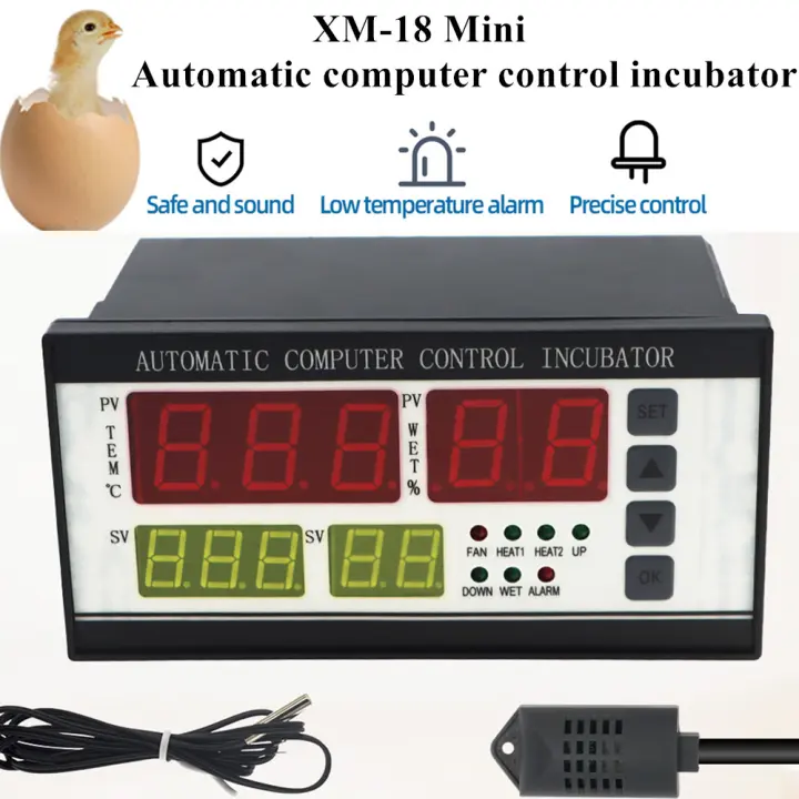Miniincubadora de huevos automática Digital, sistema de Control por ordenador, para aves de corral, 40% de descuento, XM-18 - 1