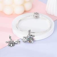 Dijes de plata de ley 925 para pulseras y collares, colgantes para pasaporte de avión, cuentas, dijes de mariposa y libélula, joyería para mujer - details 0