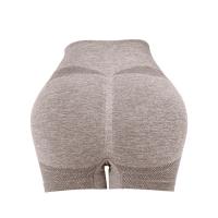 Pantalones cortos de Yoga de cintura alta para mujer, ropa deportiva para Fitness, levantamiento de glúteos, gimnasio, correr - details 20
