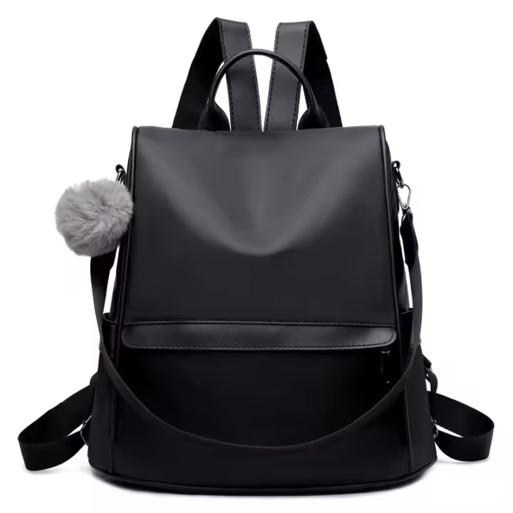 Mochila escolar de Cuero PU antirrobo para Mujer, Bolsa de Viaje informal, Impermeable - 1