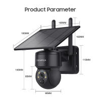Cámara Solar SHIWOJIA 4MP Seguridad de Vigilancia con Panela Solar Soporte de Cámara de Vídeo para Alexa Google Home Disponible al Aire Libre - details 11