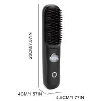 Plancha de pelo portátil, plancha de pelo inalámbrica, pantalla Digital, peine alisador de pelo, 3 temperaturas ajustables para viajes en casa - details 9