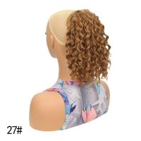 Extensión de cola de caballo rizada y ondulada profunda ombré, rizos Afro, cola de caballo con cordón, peluca con Clip, postizo de cola de caballo esponjoso para uso diario - details 4