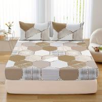 Juego De Sábanas Ajustables De 3 Piezas, Juego De Cama Con Estampado Multicolor, Suave, Cómodo Y Transpirable - details 1