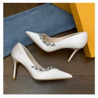Sandalias de tacón alto con Punta de Cristal para mujer, Zapatos de Boda y Fiesta, Primavera, Otoño - details 21