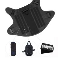 Chaleco con correa para mascotas, ropa para exteriores, Color sólido, con asas para perros grandes XL - details 1