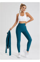 Mallas deportivas y de culturismo, pantalones de yoga de cintura alta, elásticos - details 16