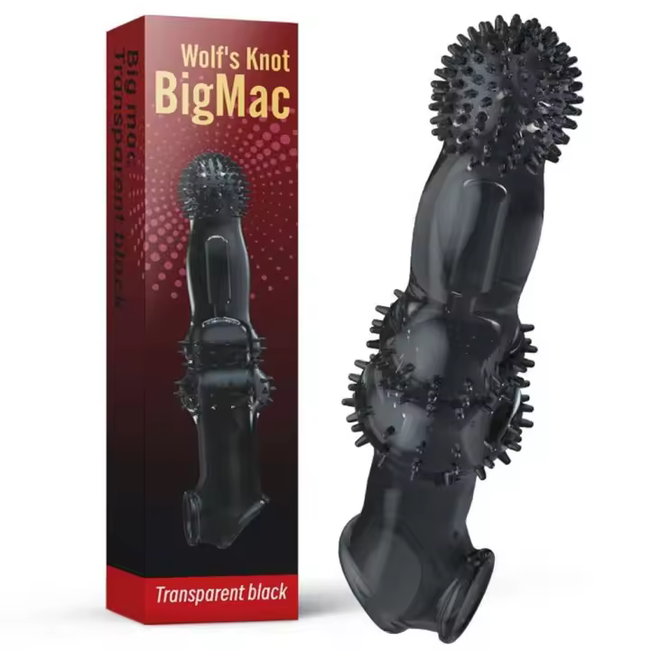 Extensiones de manga condón agrandamiento masculino vibradores retardantes clítoris masajeador anillo cubierta vibratoria juguetes sexuales para hombres - 1