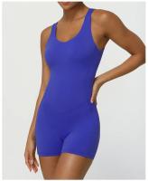 Traje de Yoga de Color sólido para mujer, traje deportivo sin costuras con espalda alta y realce de cadera, ropa deportiva transpirable de secado rápido para exteriores - details 3