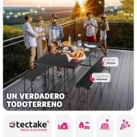 Juego de Mesa Plegable de Acero Set de Mesa de Camping con 2 Sillas Mesa de Jardín al Aire Libre - details 14