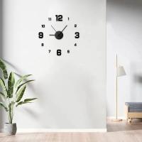 Reloj digital Reloj de pared Sala de estar Jardín grande Espejo acrílico Etiqueta Decoración Decoración para dormitorio Decoración Relojes - details 3