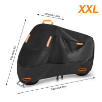 Cubierta de Moto Universal Impermeable 210D con Espesor de Tela Oxford Protección contra Polvo Lluvia Nieve Cubierta de Sol para Motocicleta con Protección UV - details 11