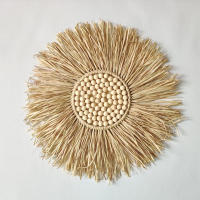 Corona de macramé tejida a mano, adorno de pared bohemio para dormitorio de bebé, guardería - details 1