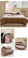 Edredón Bonenjoy con borlas, edredón de algodón, colcha de Color sólido, manta gruesa, edredón para adultos y niños, edredón para cama 90/105 - details 11