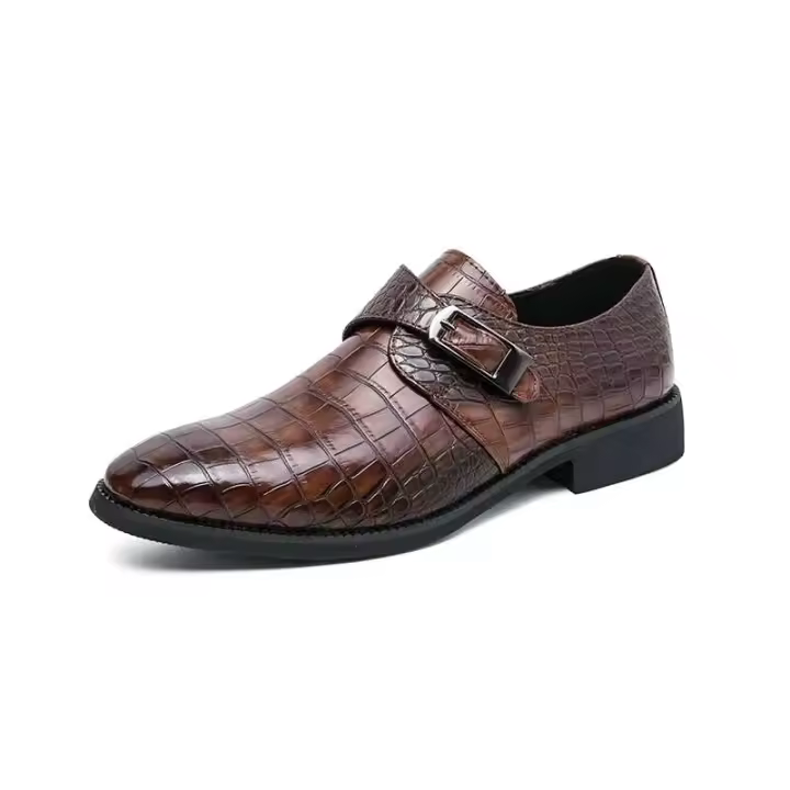 2023 nuevos zapatos de cuero formales de alta calidad para hombres de talla grande, zapatos casuales - 1