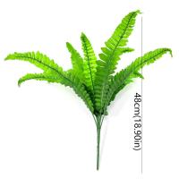 12/18/24 hojas hojas persas artificiales plantas tropicales hojas persas de seda de tacto Real palmera Artificial grande de plástico - details 0