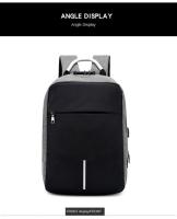 Mochila antirrobo con cerradura de contraseña para hombres, bolsa de computadora de carga usb, mochila de ocio empresarial - details 26