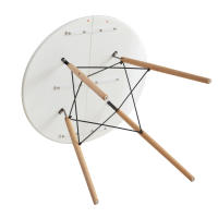 EGOONM-Mesa redonda de estilo Medieval para el hogar, mesa de comedor pequeña de diseño nórdico, mesa de negociación Simple creativa, 80CM - details 1