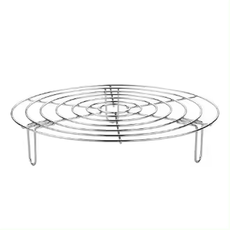 Estante para vaporizador de acero inoxidable de alta resistencia Accesorio de cocina duradero y redondo - 1