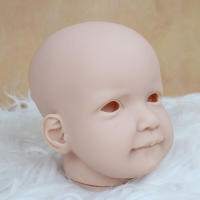 Accesorios para bebé Reborn, Kit de bricolaje en blanco con cuerpo y ojos de 65 CM, tamaño grande y gordo, Color fresco, Vinilo Suave sin pintar, pieza de muñeca sin terminar, 26 pulgadas - details 2