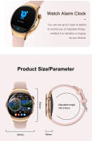 2025 nueva pantalla amoled de 1,27 pulgadas llamada Bluetooth NFC asistente de voz GPS seguimiento de movimiento frecuencia cardíaca monitoreo del sueño para relojes de salud inteligentes Android e ios, regalo exclusivo para mujeres - details 22