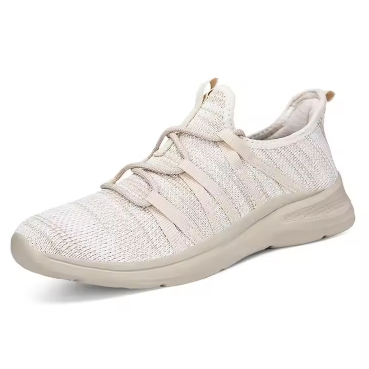 Nuevo 2025 deportes tenis originales suave tejido antideslizante ligero zapatos de fitness para caminar para mujer, marca tu marca - 1