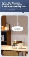 Ventilador de Techo con Luz LED 25cm - Motor DC Silencioso 3 Velocidades, Control Remoto Temporizador, 5 Aspas 8", Luz Ajustable (Blanco/Ámbar/Neutro), Diseño Moderno para Interior - details 4