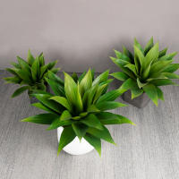 Plantas artificiales grandes, árbol de Agave falso, Hojas suculentas de plástico para exteriores, hoja de Yucca falsa para decoración de fiesta de boda en casa - details 3