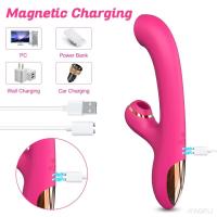 Vibrador-Dildo Rotativo 2EN1 Estimulador de Clítoris y Pezón Masajeador Vaginal - details 6