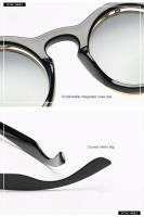 Retro Lid Hombres y Mujeres, Gafas de Sol Redondas con Montura Pequeña, Conducir, para Verano - details 7