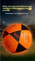 Balón de fútbol reflectante PU de entrenamiento con costura mecánica - Diseño fluorescente, nocturno y estilo viral llamativo,fútbol de playa para adultos, balones de fútbol para adultos, deportes de equipo - details 0