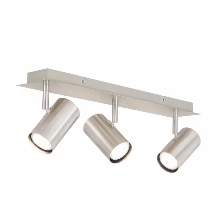 CBJKTX 3 Focos de techo GU10 de níquel 330 °   Rotable para pasillo, dormitorio, cocina, oficina, foco de pared moderno, lámpara de pasillo - 1
