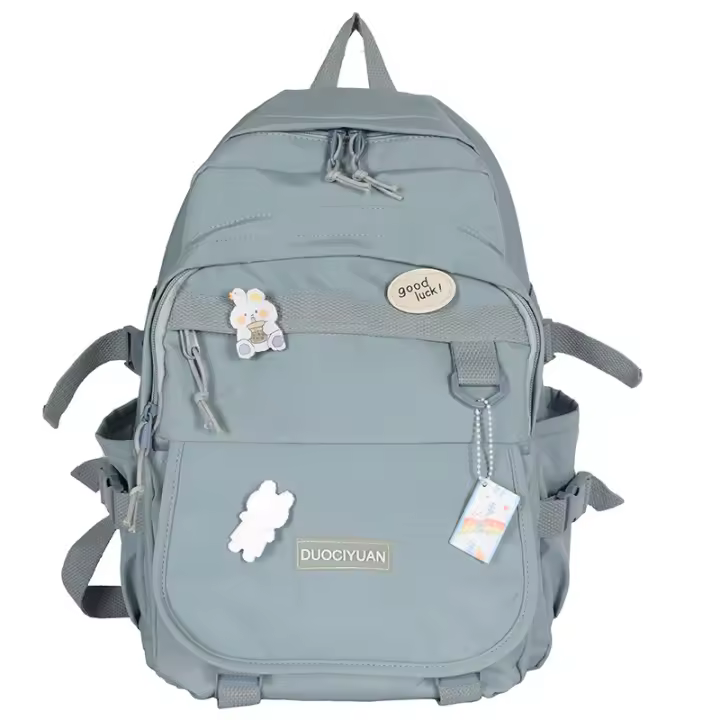 Mochila Escolar de Nylon Estilo Bosque Fresco y Dulce Literaria Bonita para Estudiantes de Secundaria Verano 2025 - 1