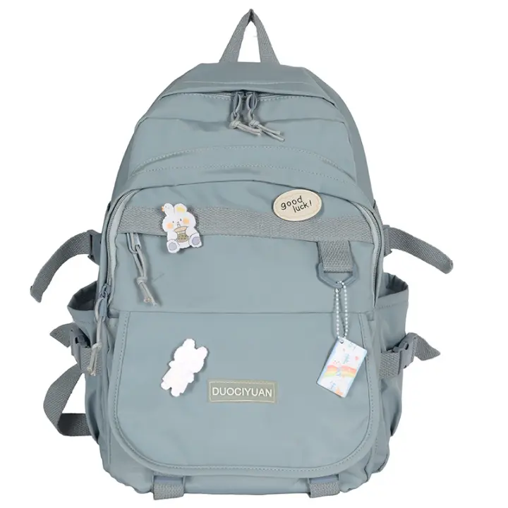 Mochila Escolar de Nylon Estilo Bosque Fresco y Dulce Literaria Bonita para Estudiantes de Secundaria Verano 2025 - 1