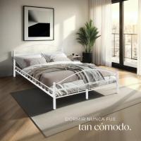 Cama de Boda Romántica y Estable Estructura de Cama de Madera Base de Cama Resistente - details 14