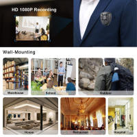 Grabador portátil para el cuerpo, DVR deportivo, cámara HD, cámara de Ley de seguridad de visión nocturna - details 4