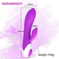 10-frecuencia flexible conejo vibrador palo fuerte duradero vibración de silicona masajero G punto clitoris estimulador del clítoris juguete sexual adulto producto sexual - details 10