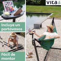 Hamaca de Acero Sólido Portátil Hamaca para 2 Personas con Mesa Auxiliar - details 30
