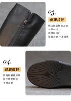 Niños pero botas de caballero hasta la rodilla botas de otoño e invierno de terciopelo con suela gruesa botas altas versátiles. - details 5