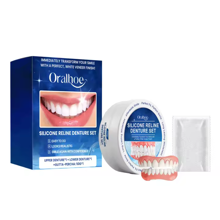 Mejora la estética de la sonrisa, conjunto de dientes cosméticos de dentadura de material cómodo - 1