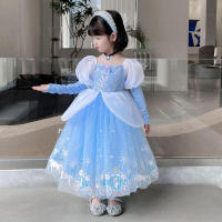 Vestido de princesa Cenicienta para niña y niño, tutú de carnaval con lentejuelas, ropa de malla para regalo de cumpleaños - details 0