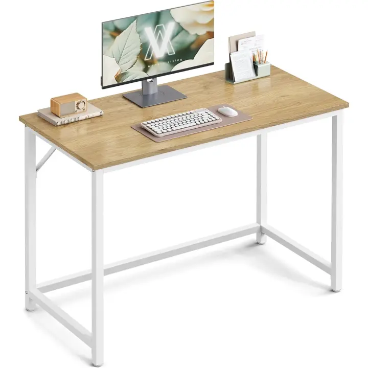 Escritorio de Oficina Moderno Mesa de Trabajo para Teletrabajo Ideal para Estudio, Dormitorio - 1